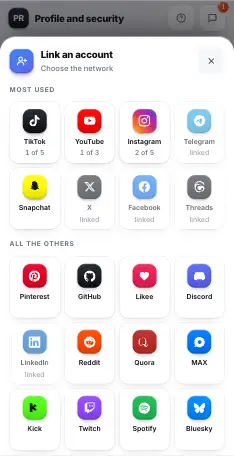Choose the network